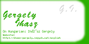 gergely ihasz business card